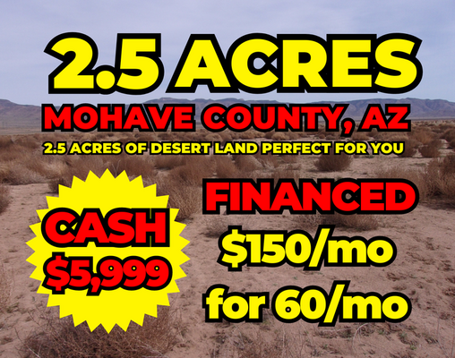 2.5 Acres Easy Access - GET IT NOW