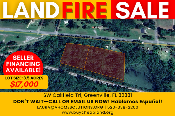 Two Parcels of Land for the Price of One in Greenville, FL