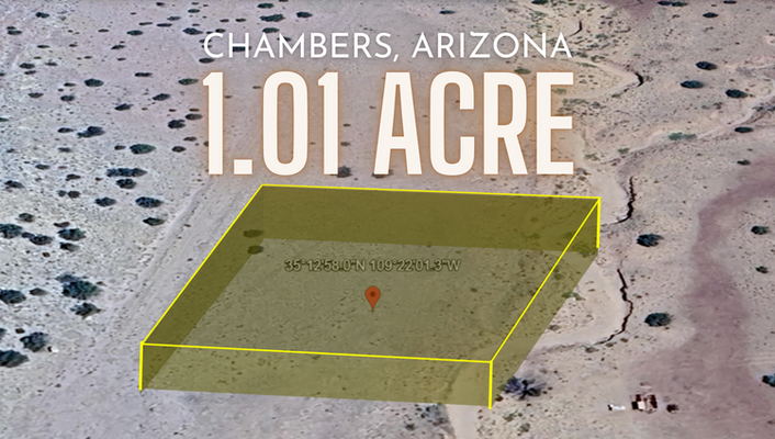 Where Visions Meets Horizon! 1 Acre In Chambers,AZ @$150/MO!