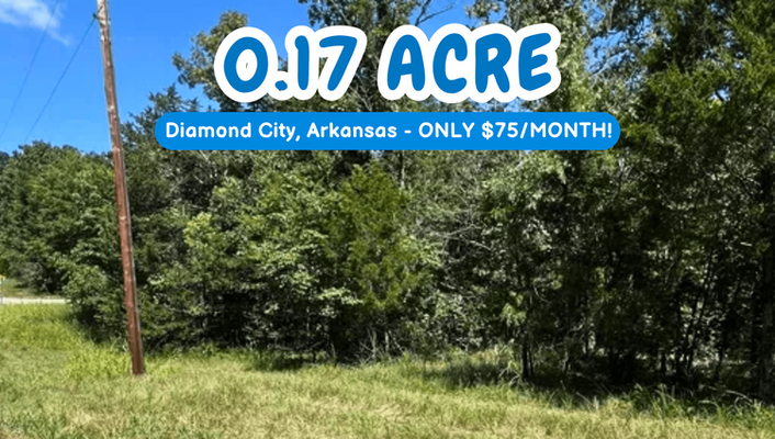 Own A Piece Of Paradise! 0.17 Acre In Boone, AR @$75/MO!