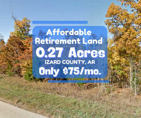 Affordable Retirement Land - Only $75/Month