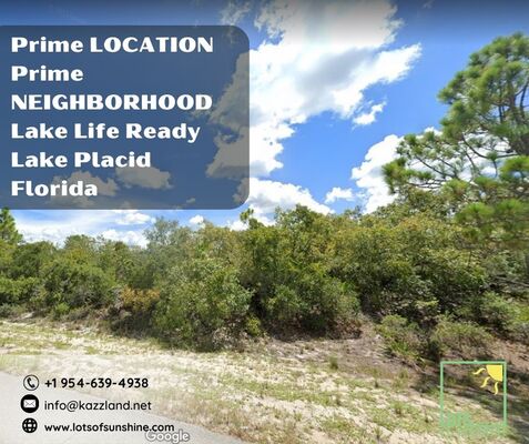 Prime LOCATION Prime NEIGHBORHOOD Lake Life Ready Lake Placid Florida