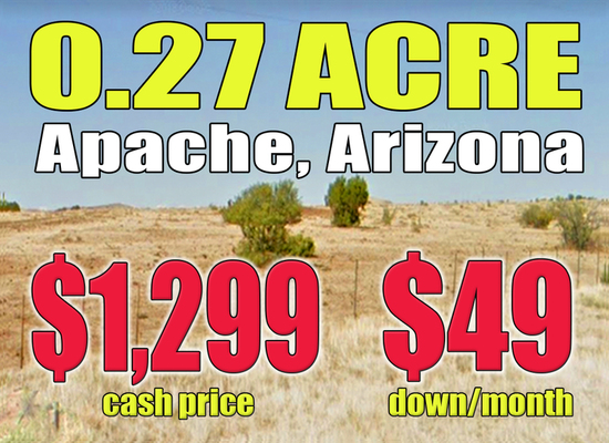 Beautiful Quarter Acre in Concho, Apache, AZ – $49 Down/Mo!