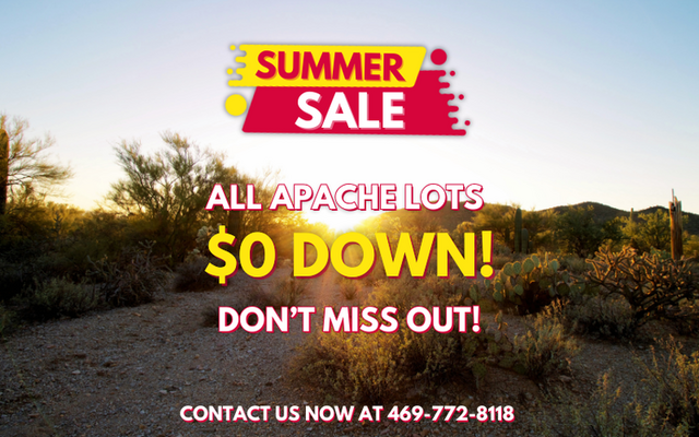 Special: Apache Land $0 DOWN! Secure Yours Today!