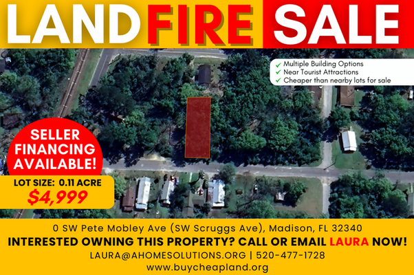 Vacant Lot in Madison, FL - Perfect for Manufactured Homes!