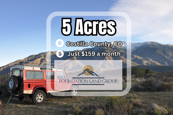 Secure Your Future with 5 Acres in Costilla, CO! - $159/mo