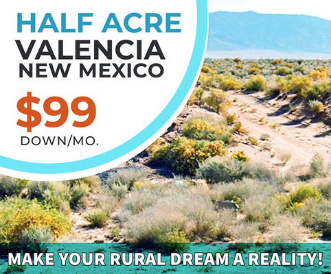 Great Half Acre in Valencia, NM for only $99 Down/Month!