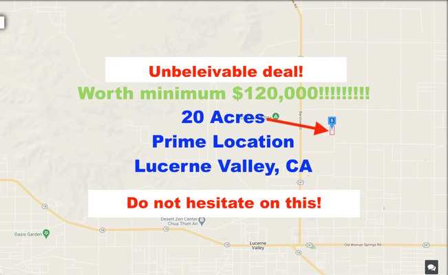 20 acres of breath taking views, CA 0452-062-74-0000