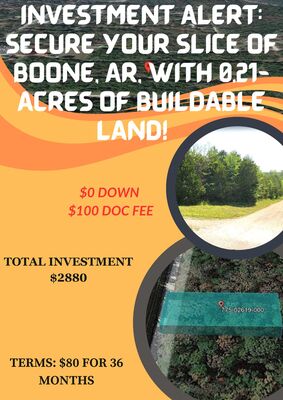 SOLD Invest in a Buildable Lot in Northern Arkansas 