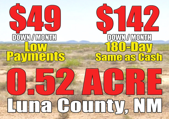 Great 0.52-acre Lot in Luna County, NM for Only $49 Down!