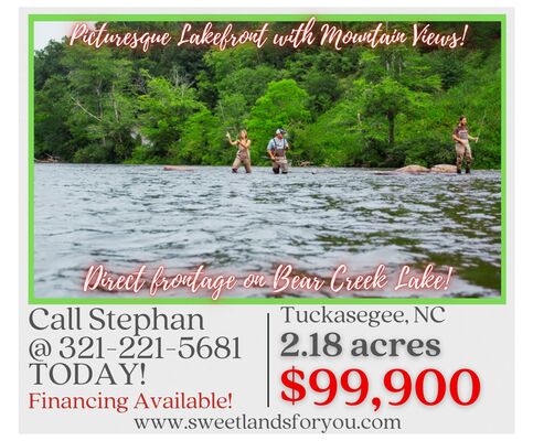 Stunning 2.18-Acre Lakefront Property in Tuckasegee, NC!