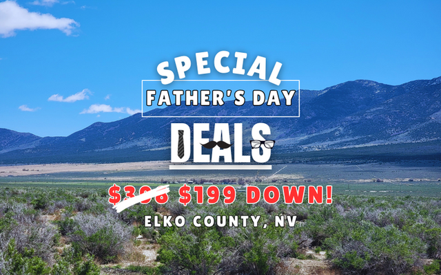 Elko Lot: Mountain Views, Foothills <del>$398 </del> $199 Down!