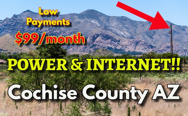 POWER POLE!! INTERNET!! 0.83 Acres of Arizona Land $99/Month