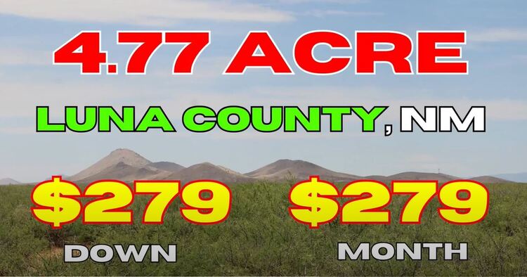 4.77 Acres for Camping and Mobile Homes  in NM-$279/Mo!2312)