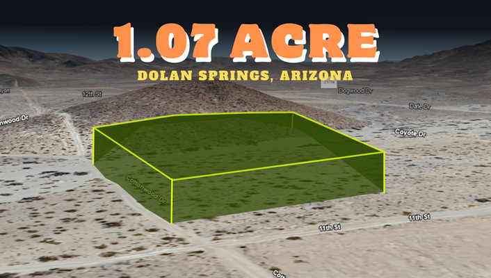 New Vacation Getaway! 1.07 Acre In Dolan Springs,AZ @$85/MO!