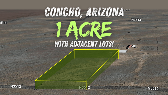 Desert Dreams Await! 1 Acre In Concho, AZ @$145/MO!