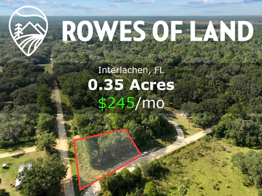 0.35 Acre Lot  Large Lake in Interlachen – Only $245/mo!