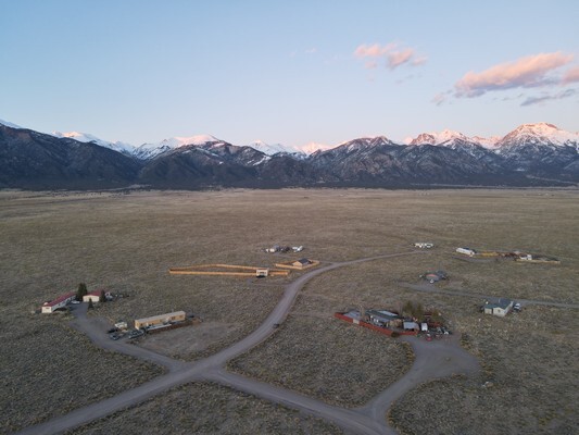 Flat Land Surrounded by Peaks