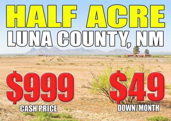 Prime Half Acre in Luna, NM for Only $49 Down/Mo!