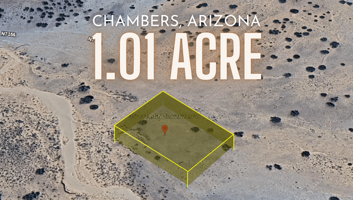 Embrace Nature's Beauty! 1 Acre In Chambers, AZ @$150/MO!