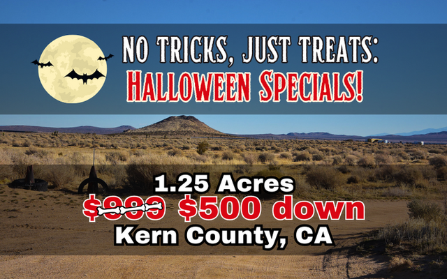 Kern County: Perfect Land for Dream Retreat <del>$999</del> $500 Down!