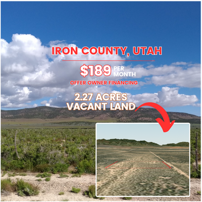 SOLD - Your Piece of Iron County, Utah: Build & Invest