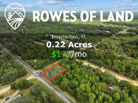 0.22 Acres in Interlachen - Tiny Home Ready for $175/mo!