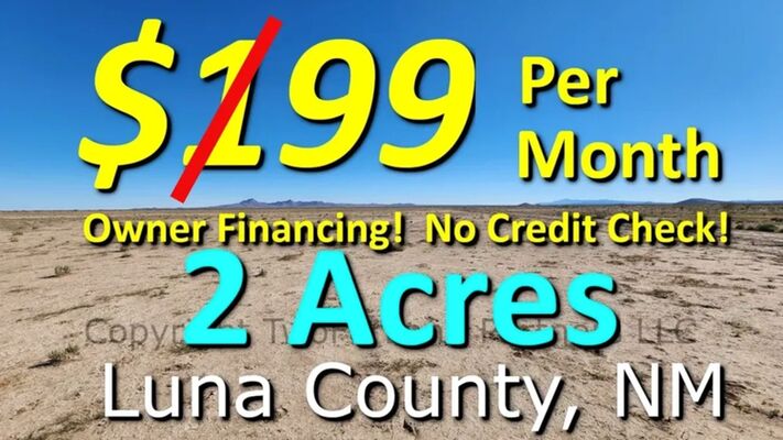 Stunning 2 Acres in Luna County, NM $199/month @ 24mos