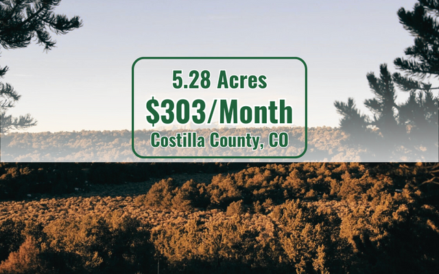 Costilla County Land: Mountain Top Views <del>$1,200 </del> $600 Down!