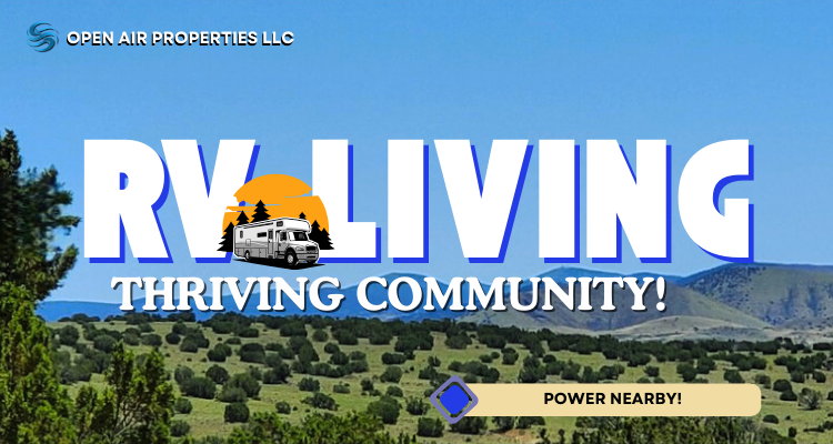 RV Living, Power Nearby, Thriving Community!