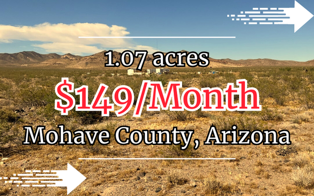 Build Your Off-Grid Dream in Mohave County, AZ, $149/Mo!