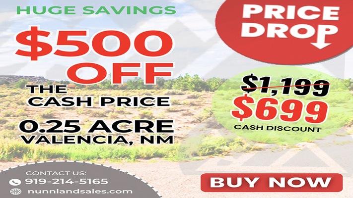 $500 Off  - Your Rural Dream Property Awaits in Valencia, NM