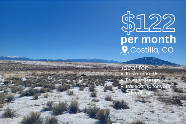 Invest in 5 Acres of Steady Appreciation in Costilla, CO