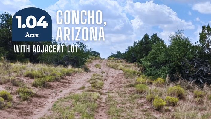 Plant Your Future-Buy Land! 1.04 Acre In Concho,AZ @$150/MO!