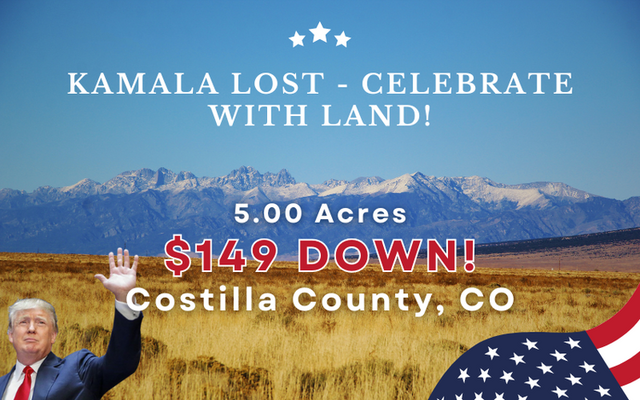 Costilla: Lot w Stunning Mountain Views <del>$299 down</del> $149 Down!