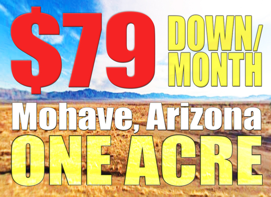 Off-Grid in Mohave, Arizona – 1.05 Acre for Only $79 Down/Month! No Credit Check!!