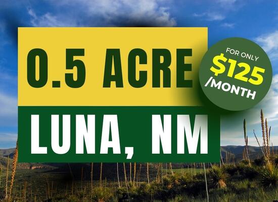 0.5 Acre in Luna, NM for $125 Per Month (APN: 3033154421367)