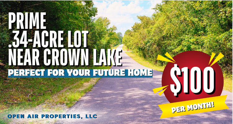 Prime .34-Acre Lot Near Crown Lake – Your Future Home!