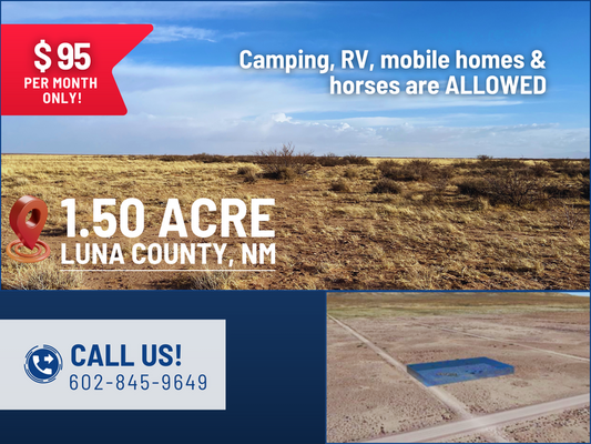 Affordable 1.5 Acres—Open Land in Luna County, NM!