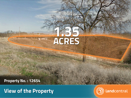 1.35 acres in Tehama County, California - Less than $260/month