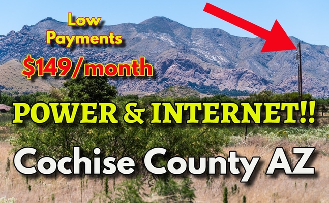 POWER POLE!! INTERNET!! 0.83 Acres of Arizona Land $149/m