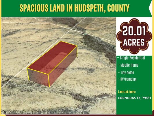 20 Acres in Hudspeth, TX! Great investment opportunity! (216 33)