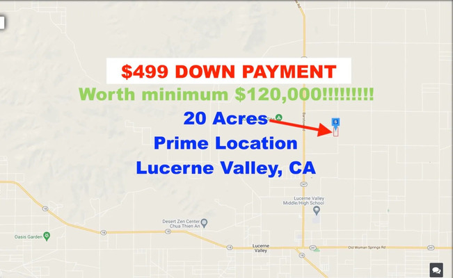 $499 Down! 20 acres of breathtaking viewsCA 0452-062-74-0000