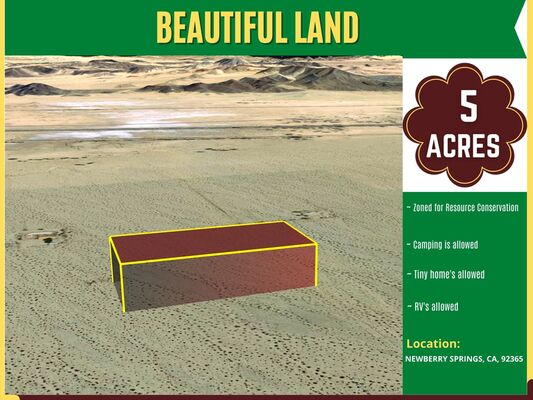 5 acres in Hinkley, CA - Great investment or perfect for Off GRID living!