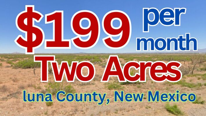 Stunning 2 Acres in Luna County, NM $199/month @ 24mos