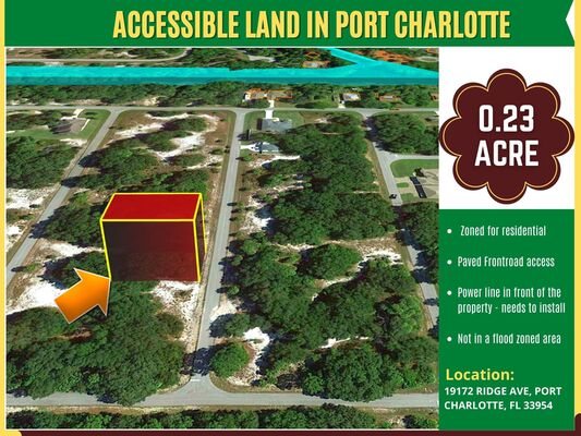 Leveled & Buildable .23 acre lot in Port Charlotte, FL! 