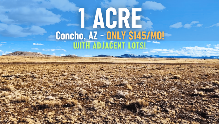 Embrace Freedom To Explore! 1 Acre In Concho, AZ @ $145/MO!