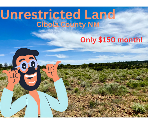 Unrestricted Land Near Lakes & River: 2.50 Acre for $150/mo