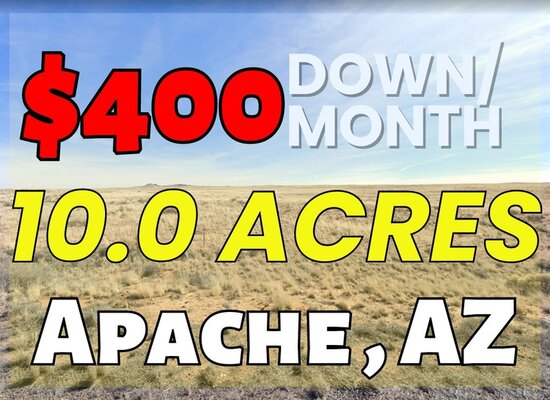 10 Acres in Apache, Arizona for $400 Per Month (212-13-007C)