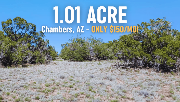 Set Up Your Mobile Home Here! 1 Ac In Chambers, AZ @$150/MO!